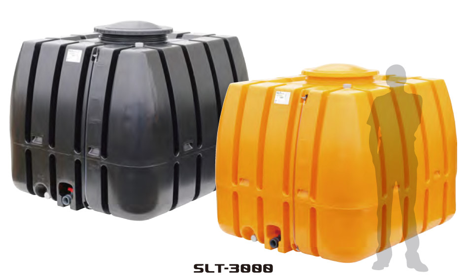 スイコー スーパーローリータンク 500L 黒 (フタ含む) 直付けスリースバルブ25A付 SLT-500 BK SV25A スイコー(株)  (メーカー取寄)